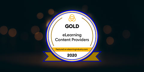 Gold in the list of Top eLearning Content Development Companies for 2020